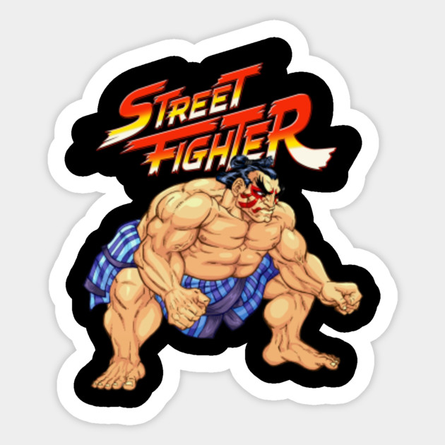 The Power of E Honda Street Fighter  Games Sticker  